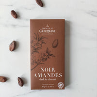 Café-Tasse - Tablette de chocolat Noir & Amandes 60%