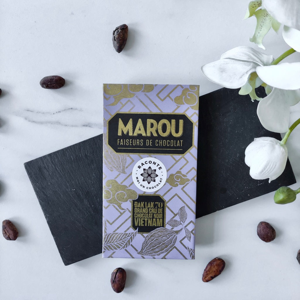 Marou - Chocolat noir 70% de cacao Dak LaK – Raconte Moi un Chocolat