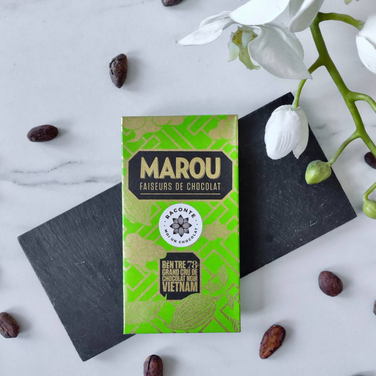 Raconte-moi un chocolat : Marou - Chocolat noir 78% de cacao du Vietnam –  Raconte Moi un Chocolat