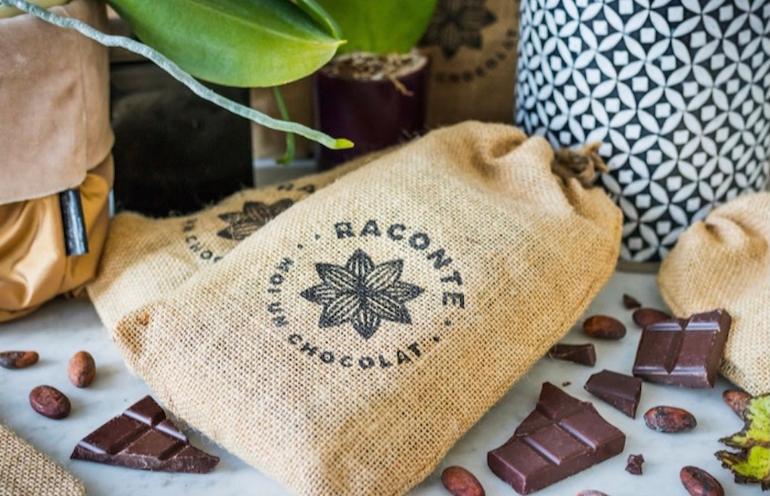 Furoshiki, Emballage cadeau, paquet cadeau, cadeau chocolat éthique, sac en toile de jute