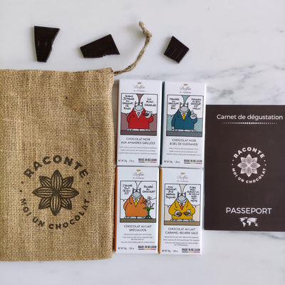 Coffret mini tablettes Dolfin x Le Chat – Chocolats belges par Raconte moi un Chocolat