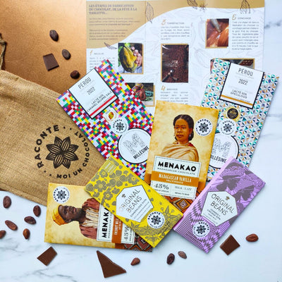 Coffret tablettes, Coffret chocolat au lait, dark milk, chocolat bean-to-bar, Coffret chocolat du monde, chocolat fête des pères fête des mères Fête des grands-mères COFFRETS coffret spécial noël coffret dégustation chocolat lait coffret chocolat lait coffret chocolat lait du monde coffret chocolat lait cadeau coffret chocolat LAIT a offrir Coffret chocolat coffret cadeau chocolat original coffret cadeau chocolat Chocolat vegan Chocolat noël chocolat livraison coffret st valentin Saint-Valentin