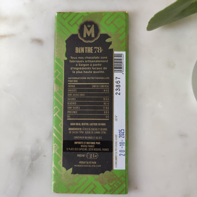 Marou - Mini tablette de Chocolat noir 78% de cacao Ben Tre