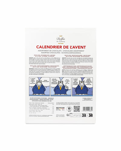 Décembre, savoureux, amusant, Calendrier de l'Avent, Chat, Philippe Geluck, humour, gourmandise, voyage, Noël, cadeau, ami, magie, chocolat, artiste, belge, sourire