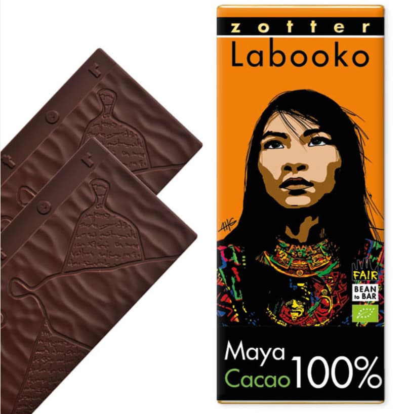 Labooko - Chocolat noir bean-to-bar 100% cocoa Maya bio & végan