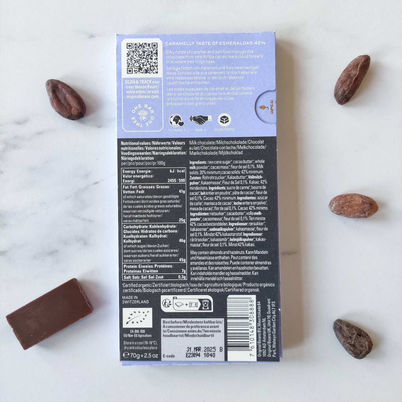 Chocolat, chocolat noir, beans, caramel, tablette de chocolat noir, tablette de chocolat, esmeralda, Original beans, raconte moi un chocolat