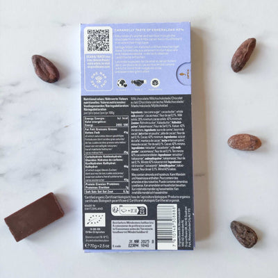 Chocolat, chocolat noir, beans, caramel, tablette de chocolat noir, tablette de chocolat, esmeralda, Original beans, raconte moi un chocolat