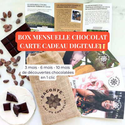 box mensuelle, box chocolat, abonnement chocolat, cadeau coffret cadeau, coffret chocolat, cadeau femme, coffret tablette chocolat, panier garni, cadeau chocolat, idée cadeau chocolat, cadeau chocolat Noël, box mensuelle de chocolat, box en ligne, cadeau original, chocolats du monde entier, menakao, comptoir du cacao, labooko, chocolat Afrique, chocolat Madagascar, chocolat bean-to bar, chocolat français, coffret dégustation chocolat, livraison chocolat, carte cadeau digitale, cadeau dernière minute 