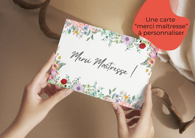 Coffret Merci Maîtresse: Chocolats Haut de Gamme