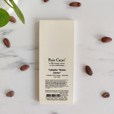 CDC 72% de cacao - Notre Dame Comptoir du cacao chocolat chocolat français chocolat Paris chocolat éthique chocolat à offrir Made in France