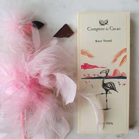 Comptoir du cacao chocolat à 70% de cacao - Sao Tomé chocolat français chocolat africain chocolat éthique chocolat à offrir 