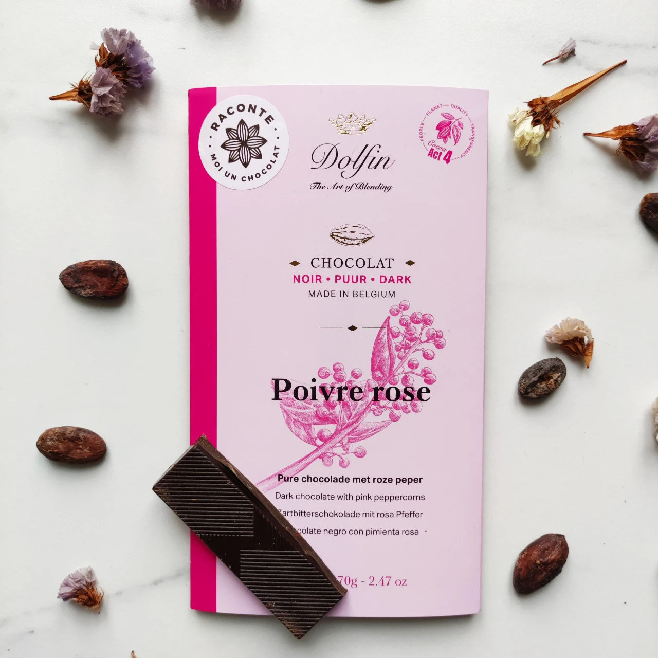 Raconte-moi un chocolat : Coffret chocolat noir Saint-Valentin