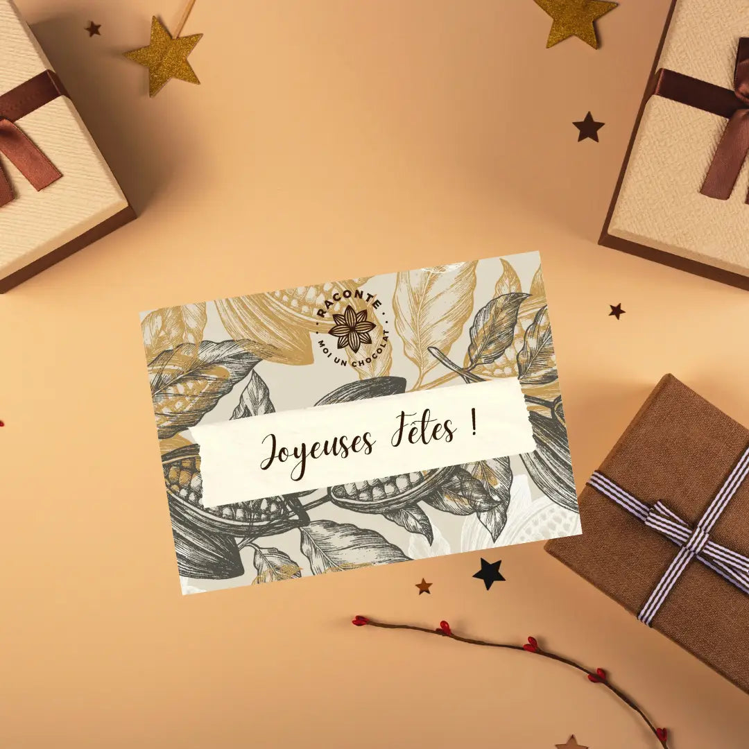 carte de voeux chocolat